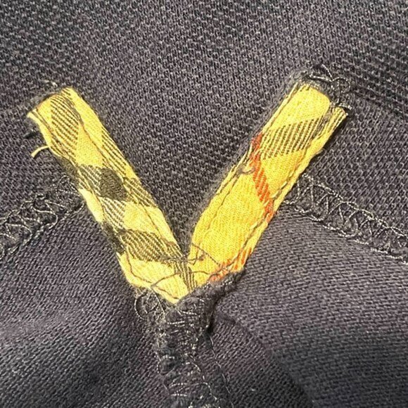 Burberry Men's Navy Blue Polo Shirt, Size Large, Certified Authentic *GUC* - Picture 9 of 9